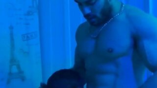 Muscle Hunks Heat Up in Steamy Straight Blowjob Session!