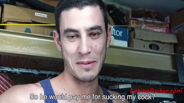 Latin prick employer, he'll pay you for blowjobs