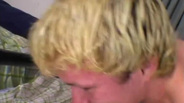 Blonde guy gets drilled by a ebony lad