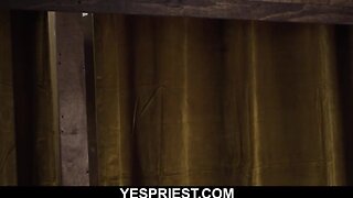 Confessed Sins: Young Twink Fucked Doggystyle by Big Cock in Glory Hole