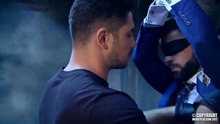 Russian hunk dato foland fuck hector de silva tied and blindfolded