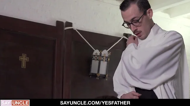 Yesfather sexy priest father fiore dominates a teenager
