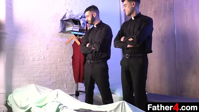 The Priest and the Twink`s Forbidden Love: An Old-Young Bareback Anal Fuck at a Catholic School
