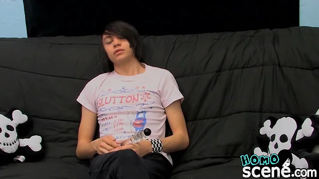 Interview with emo boy gone sexual with anal penetration
