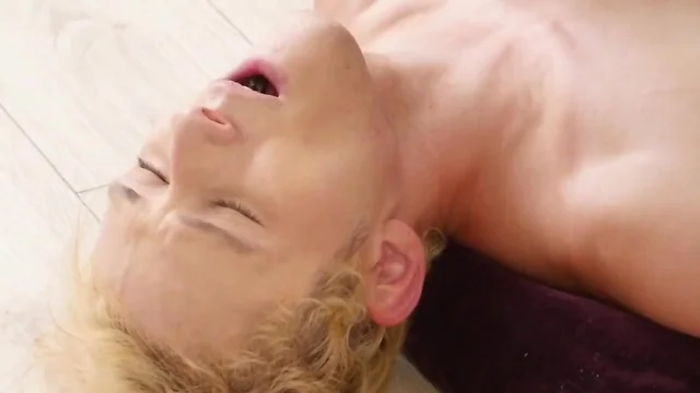 Gifted twink breaks the backside of the teenage blond hd