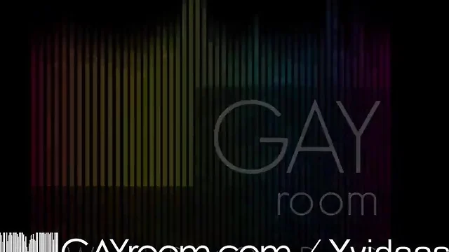 Gayroom two hunks need to release seed with massage