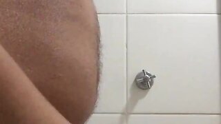 Mature Man`s Sexy Fetish-Filled Shower Masturbation