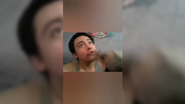 Boy sipping stranger bbc with cum shot