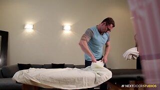 Nextdoorstudios my lad masseur barebacked me & he filmed it!!