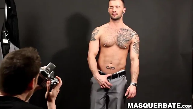 Inked and pierced athlete goes up after being deepthroated