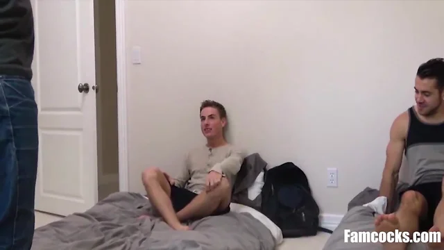 Old Man fucks son and his room-mate