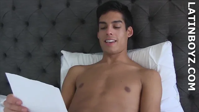Swinging Big Balls and Teasing with Lolito Feet: Hot Latino Twink Jerking Off