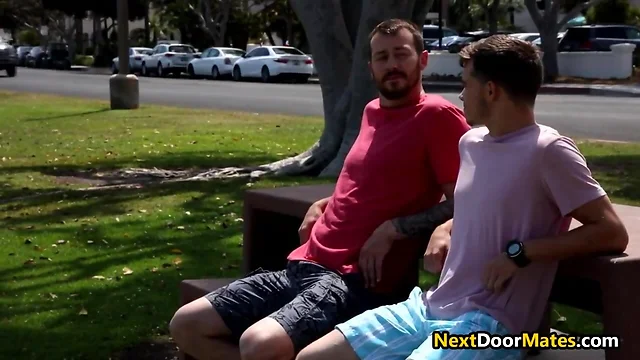 Nervous straight guy's first time gay sex