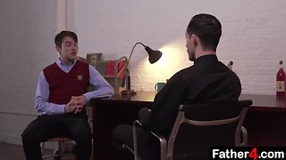 Exploring Forbidden Desires: Old Priest & Young Twink in Dirty Bareback Anal Fuck