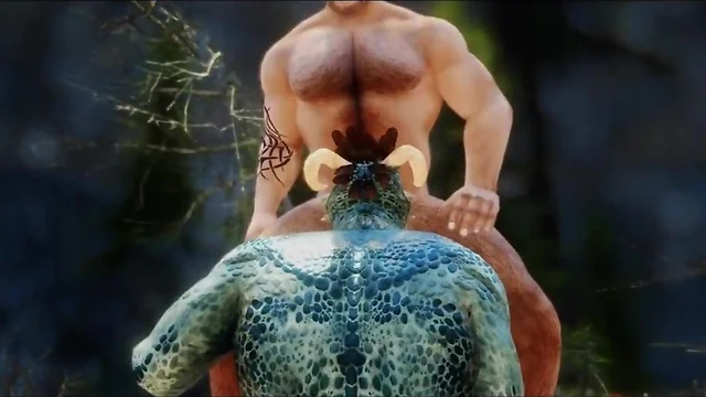 The Argonian Male and Vector`s Steamy Encounter