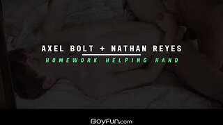 Boyfun axel bolt gives nathan reyes all of his naked euro penis