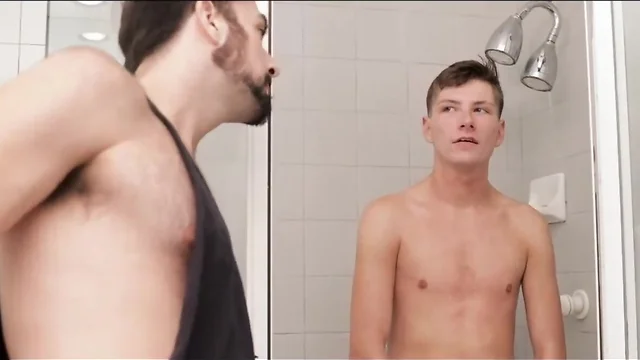 Gay sex in the shower