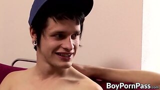 Teenager patrik sugary loves to take a load of hot semen on his face