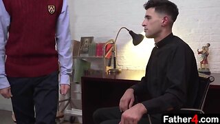 Young Twink & Old Priest: Revealing Dirty Secrets in Hot Bareback Anal Fuck!