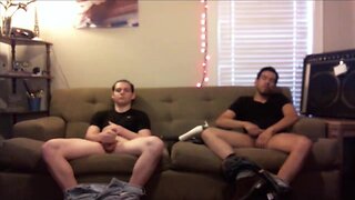 Caught on Camera: Latino Curious Buds Passionately Jerking Off & CUMming