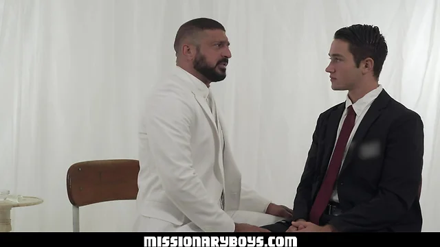 Missionaryboyz attractive missionary teenager plows a muscle priest’s tight butthole