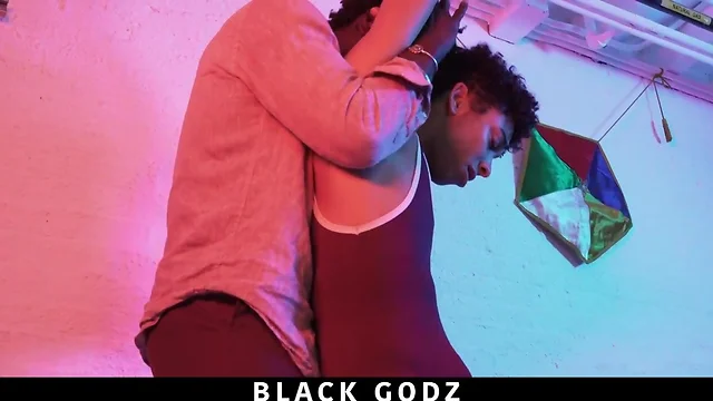 Blackgodz rich teenager gets his backside plowed by a dark god