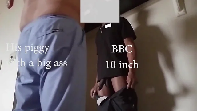10 inch bbc fucks a piggy condomless so hard that piggy starts to shit