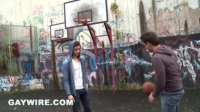 Gaywire marek & johnny have anal sex in public after playing basketball