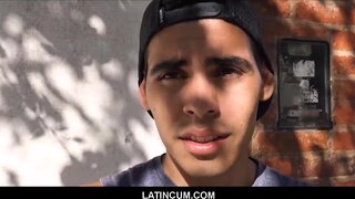 Amateurish spanish latin teenager picked up banged for cash