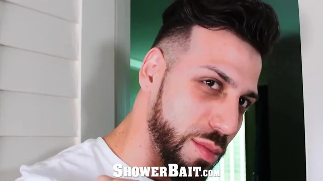 Showerbait hunk takes 9 inches in the shower