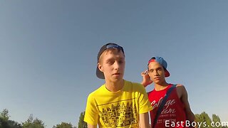 Webcam skater teenagers