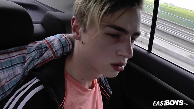 The Skinny Czech Twink Gets a Sensual Massage and an Intense POV Handjob from a Cute Blond College Boy in a Car!