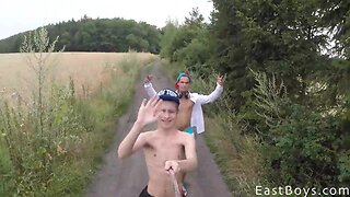 Nice teens enjoying a adventure holidays