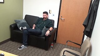 Fuck Off shows off his piercing at casting couch