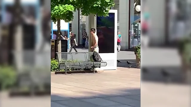 Clips of nude guys having sex in public