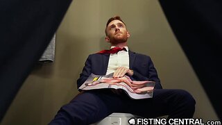 Fistingcentral mature boss catches employee jacking