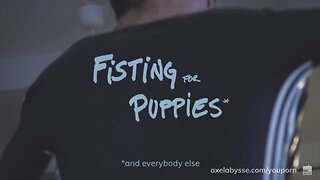Hot fisting action and info! axel abysse and pup8 show you a tutorial of