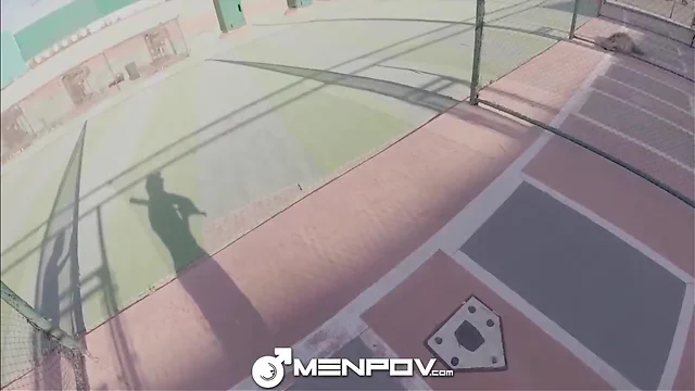 Menpov hot guys like to play with hard bats