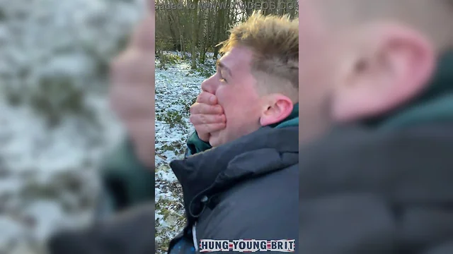 Snow Day Seduction: Two Lads Explore Inches of Passion