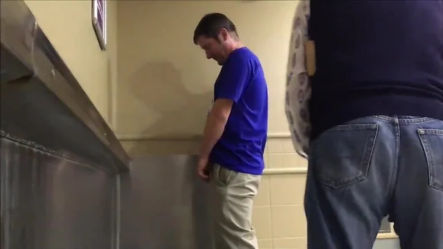 Caught in the Act: Mature Daddy Mijando in the Urinal