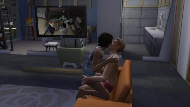 Boy love-seat loving in the sims 4