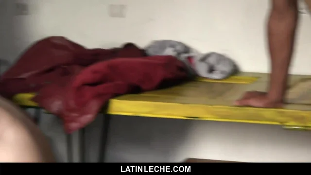 Latinleche sexy latin teenager gets covered in semen by four hung guys