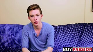 Desirable boy guy nico michaelson gets thrilled and wanks it