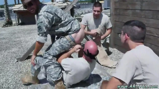 Army pecker exam and hot gay military bare movieture good anal
