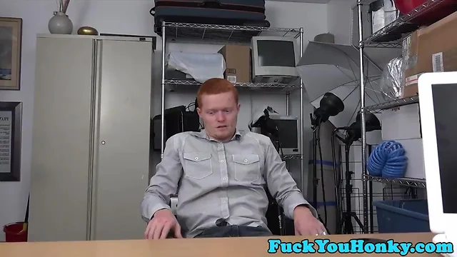 Amateurish ginger anal fucked by darky agent
