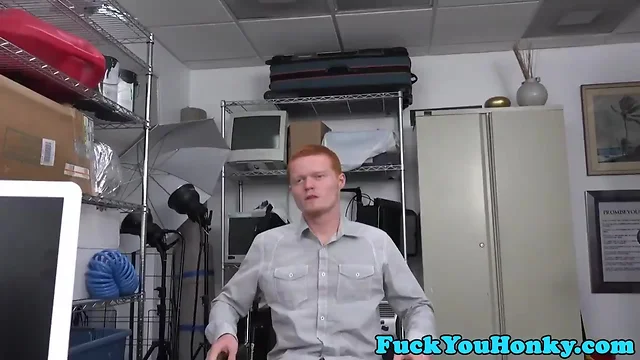 Hot Bait-and-Switch Interracial Audition: Straight Guy Pounds Ginger`s Tight Ass Doggystyle!