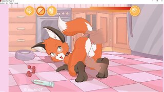 Furry pet fox sex dildo