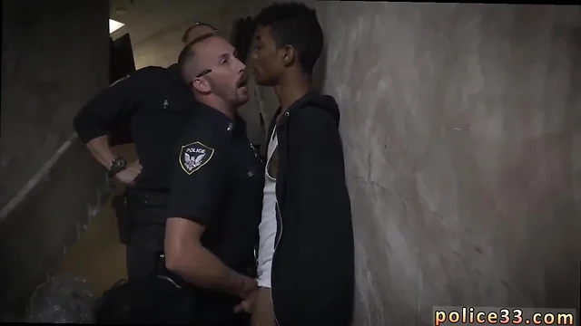 Young banged by british cop gay suspect on the run, gets deep pecker