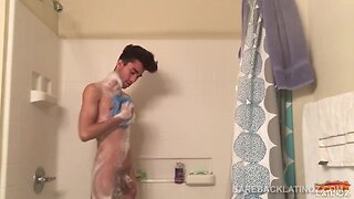 Teenager latin lucas shower fucking off
