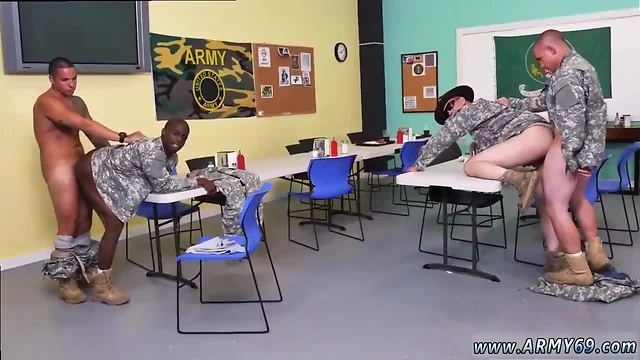 Straight Army Man in Uniform Enjoys Passionate Anal & Blowjob!